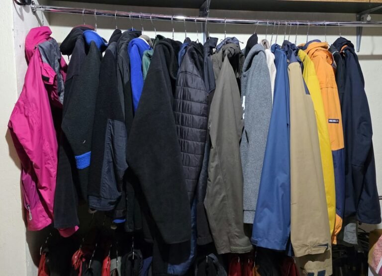 Mountain jackets available for rent in Machachi, Ecuador