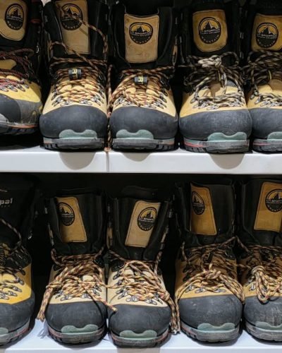 Mountaineering boots for mountain gear rental in Machachi, Ecuador