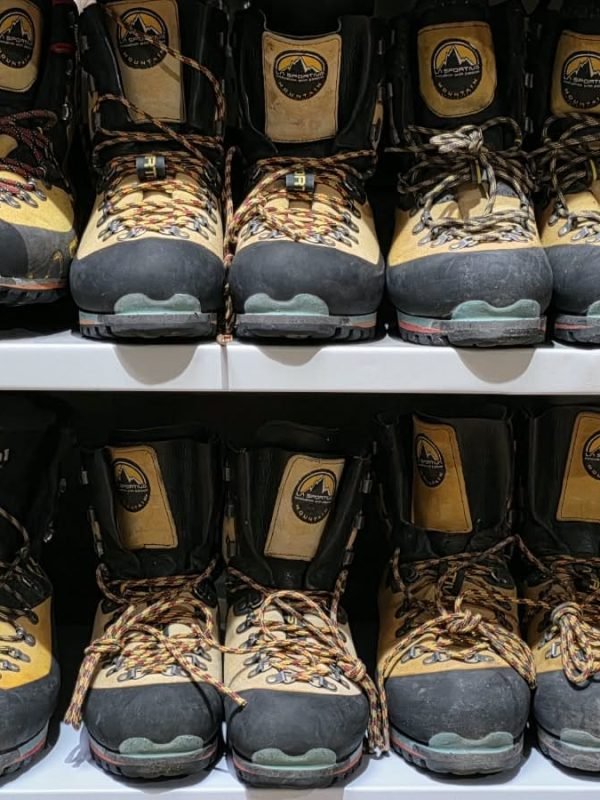 Mountaineering boots for mountain gear rental in Machachi, Ecuador